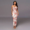 Ivory Bloom Shirred Dress