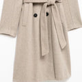 Cream Fur Collar Coat