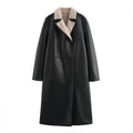Noir Shearling Luxe Coat
