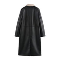 Noir Shearling Luxe Coat