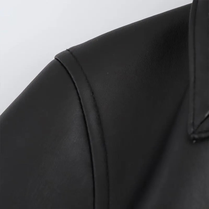 Noir Shearling Luxe Coat