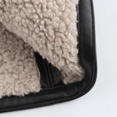 Noir Shearling Luxe Coat