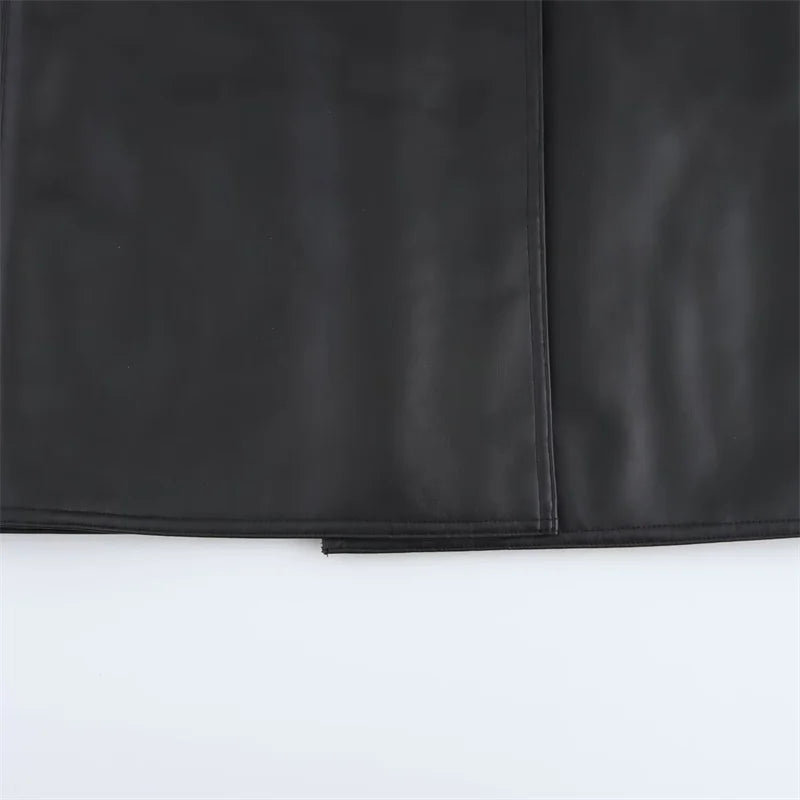 Noir Shearling Luxe Coat