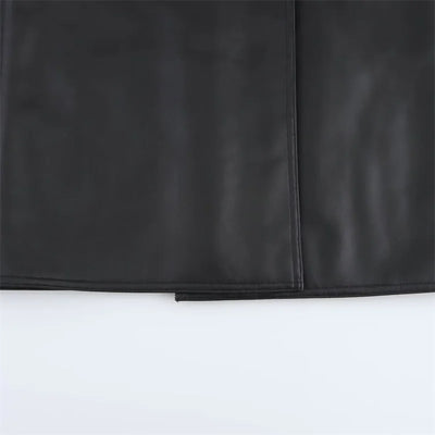 Noir Shearling Luxe Coat