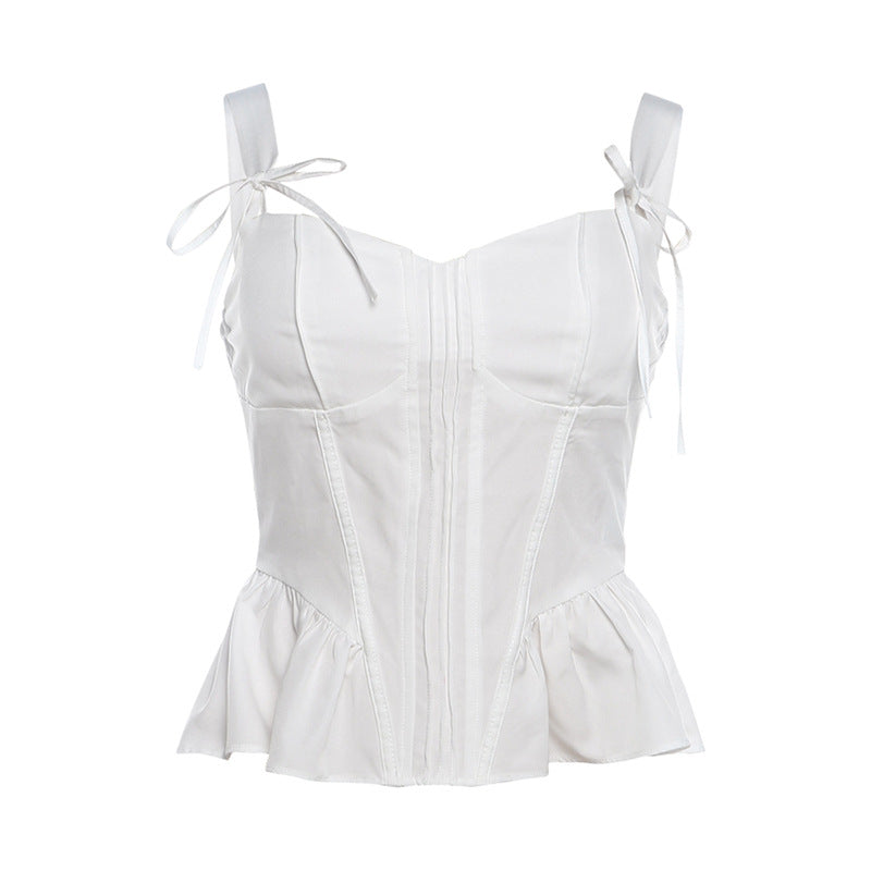 Blanc V-Bow Camisole