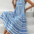 Boho Breeze V-Neck Dress