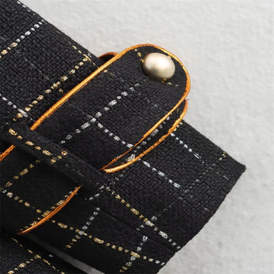 Black Grid Coat