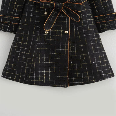 Black Grid Coat