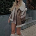 Black Shearling Vest