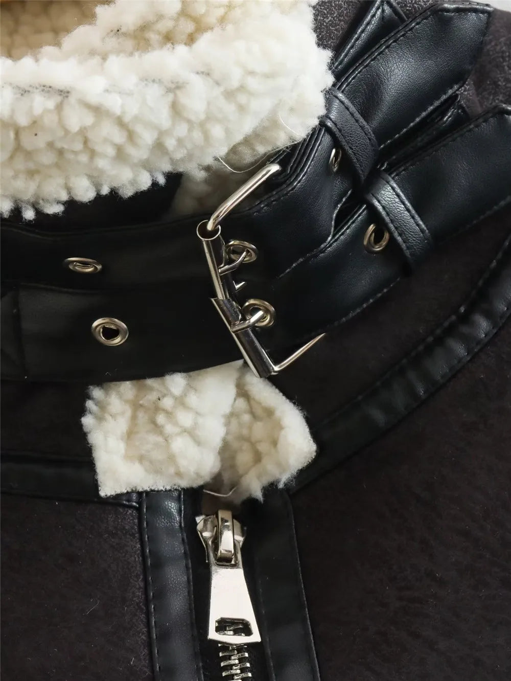 Black Shearling Vest