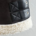 Black Shearling Vest