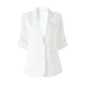Blush Linen Blazer
