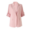 Blush Linen Blazer