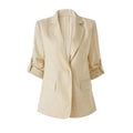 Blush Linen Blazer