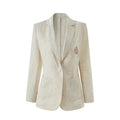 Rivage Blanc Linen Blazer