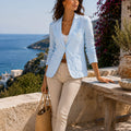 Rivage Blanc Linen Blazer
