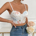 Backless Embroidered Slip Top