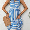 Boho Breeze V-Neck Dress