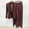 Céleste Brown Tailored Set