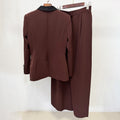 Céleste Brown Tailored Set