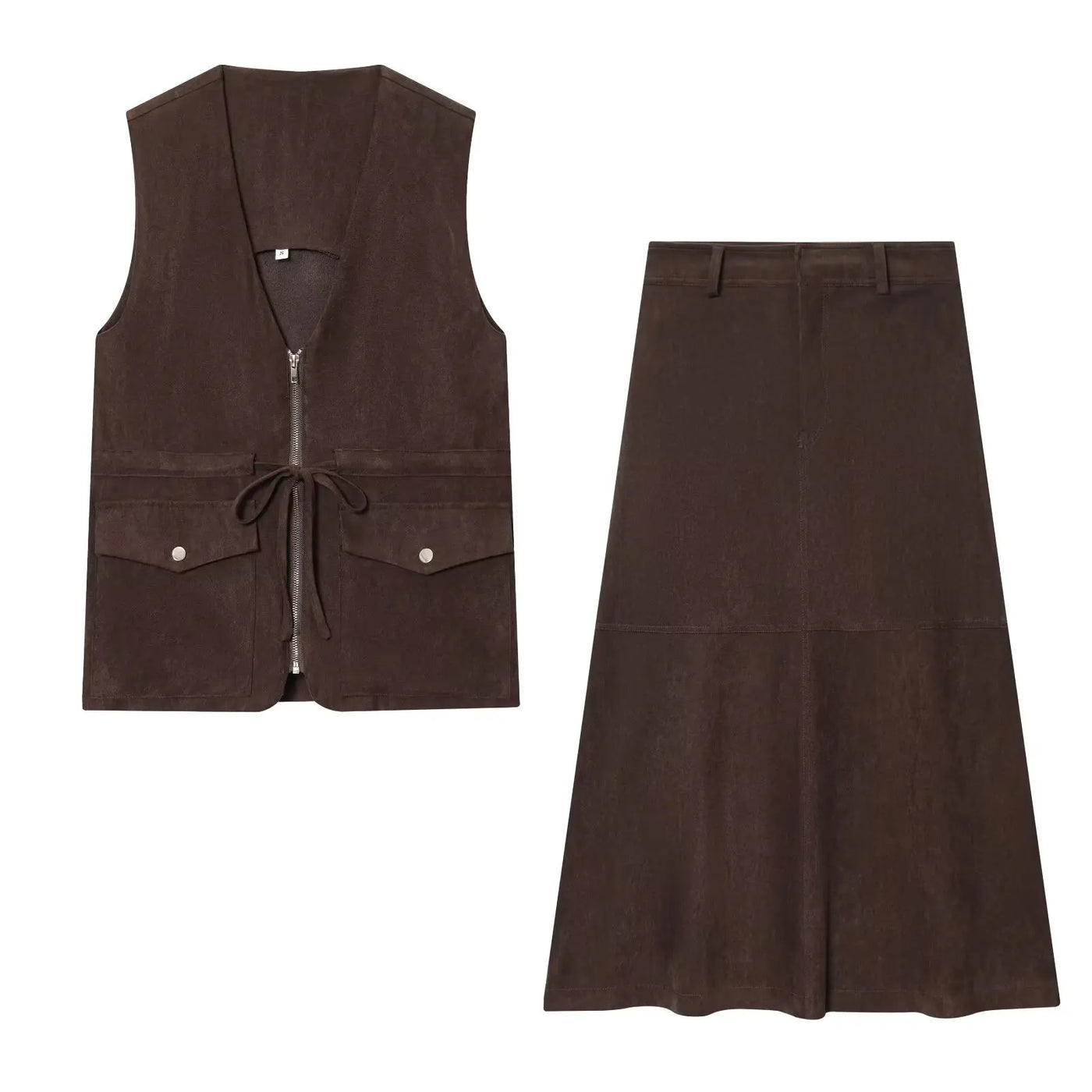 Mocha Muse (Skirt Set)