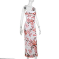 Ivory Bloom Shirred Dress
