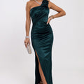 Allure Satin Maxi - Green