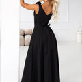 Rosette Slit Maxi - Black