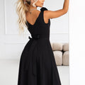 Rosette Slit Maxi - Black