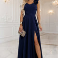 Rosette Slit Maxi - Navy