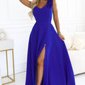 Rosette Slit Maxi - Blue