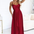 Sultry Wrap Maxi - Burgundy
