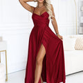 Sultry Wrap Maxi - Burgundy