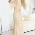 Grace Flutter Gown - Beige