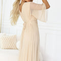 Grace Flutter Gown - Beige