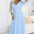 Grace Flutter Gown - Blue