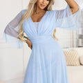 Grace Flutter Gown - Blue