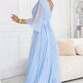 Grace Flutter Gown - Blue