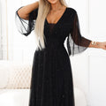 Grace Flutter Gown - Black