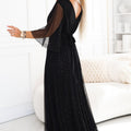 Grace Flutter Gown - Black