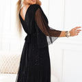 Grace Flutter Gown - Black