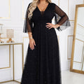 Grace Flutter Gown - Black