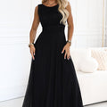 Whisper Chiffon Maxi - Black