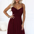 Amour Chiffon Maxi - Burgundy