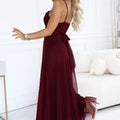 Amour Chiffon Maxi - Burgundy