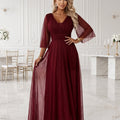 Aurora Flutter Maxi - Burgundy