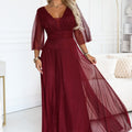 Aurora Flutter Maxi - Burgundy