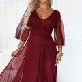 Aurora Flutter Maxi - Burgundy