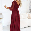 Aurora Flutter Maxi - Burgundy