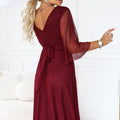 Aurora Flutter Maxi - Burgundy